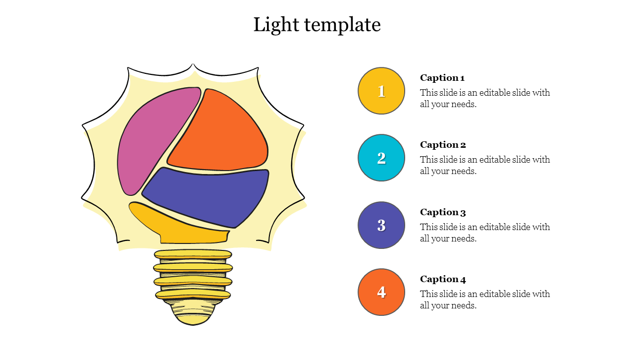 Stunning Light Template PowerPoint Presentation Slide